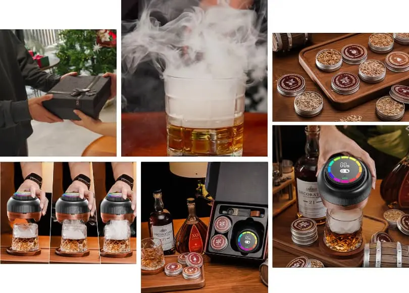 Electric whiskey smoker